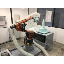 Robot 6 axes d'usinage Vulcain U avec système d'aspiration