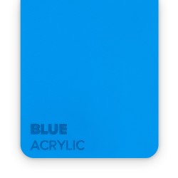 Matériau acrylique pour découpe laser bleu