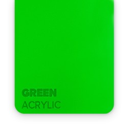 Matériau acrylique pour découpe laser vert