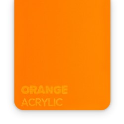Matériau acrylique pour découpe laser orange