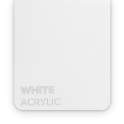 Matériau acrylique pour découpe laser blanc