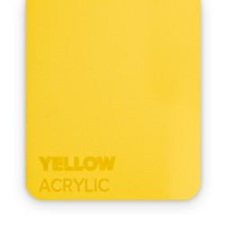 Matériau acrylique pour découpe laser jaune
