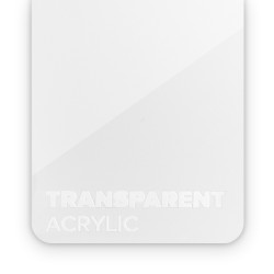 Matériau acrylique pour découpe laser transparent