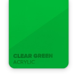 Matériau acrylique pour découpe laser cristal vert