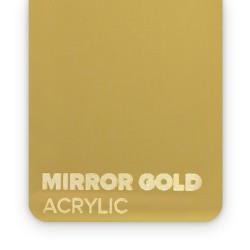 Matériau acrylique pour découpe laser miroir or