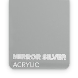 Matériau acrylique pour découpe laser miroir argent