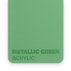 Matériau acrylique pour découpe laser métal vert