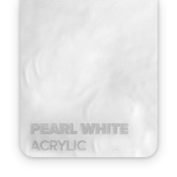 Matériau acrylique pour découpe laser nacre blanc