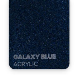 Matériau acrylique pour découpe laser galaxy bleu