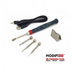 Modifi3D Classic avec ses 4 outils, son câble USB et son support