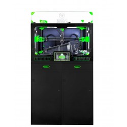 Imprimante 3D Volumic SH65 vue avant avec workstation (option)