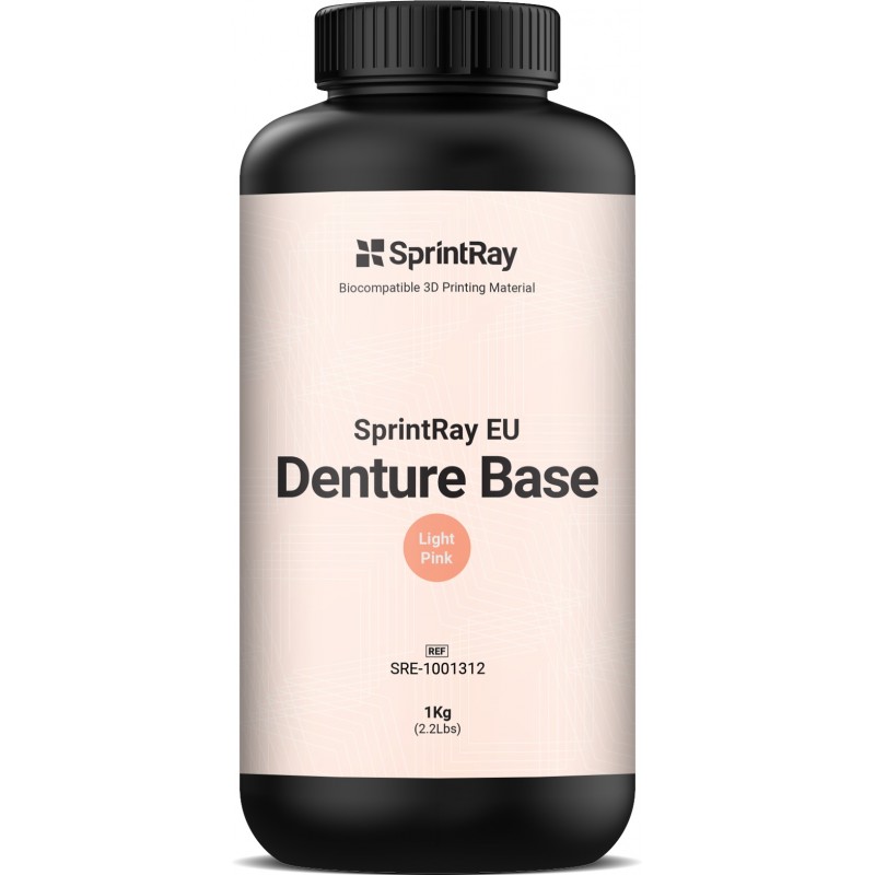 Bouteille de résine Sprintray Denture Base Rose clair