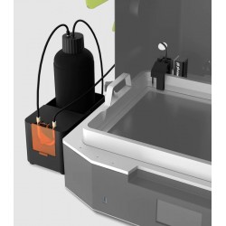 Système Phrozen Pump & Fill pour Sonic Mega 8KS installé à côté de l'imprimante