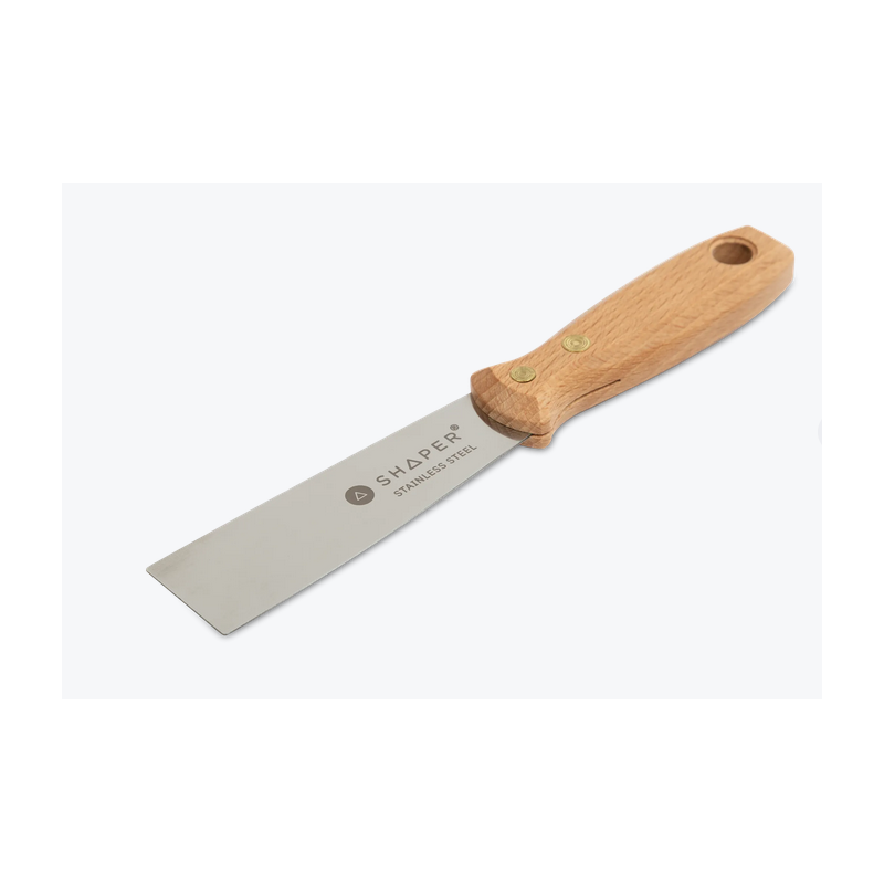 Spatule/Grattoir vue de face et biais