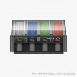 AMS 2 Pro avec quatre bobines de filaments vue de face