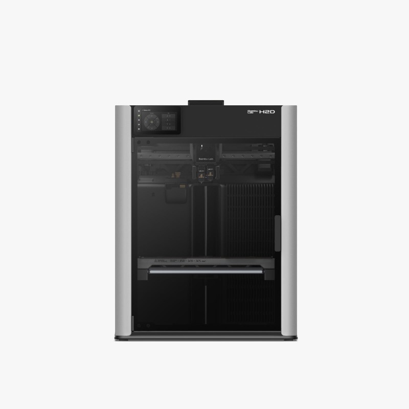 Imprimante 3D H2D de Bambu Lab vue de face
