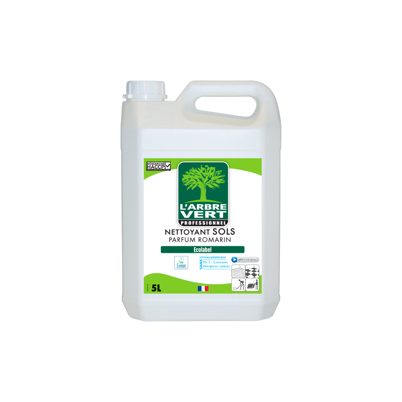 Bidon de nettoyant pour sol l'Arbre Vert, parfum romarin Bidon de nettoyant pour sol l'Arbre Vert, parfum romarin