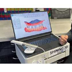 AoralScan Elite sans fil avec chariot en marche