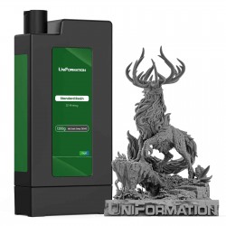 Cartouche de résine UniFormation avec pièce imprimée en coloris gris sombre