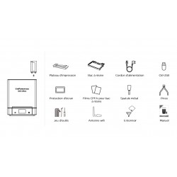 Contenu du colis de l'imprimante UniFormation GK3 Ultra
