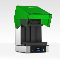Imprimante 3D résine UniFormation GK3 Ultra vue de trois quart avec capot ouvert