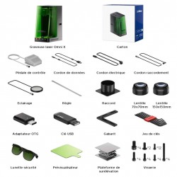 Équipements et accessoires fournis avec ComMarker Omni X