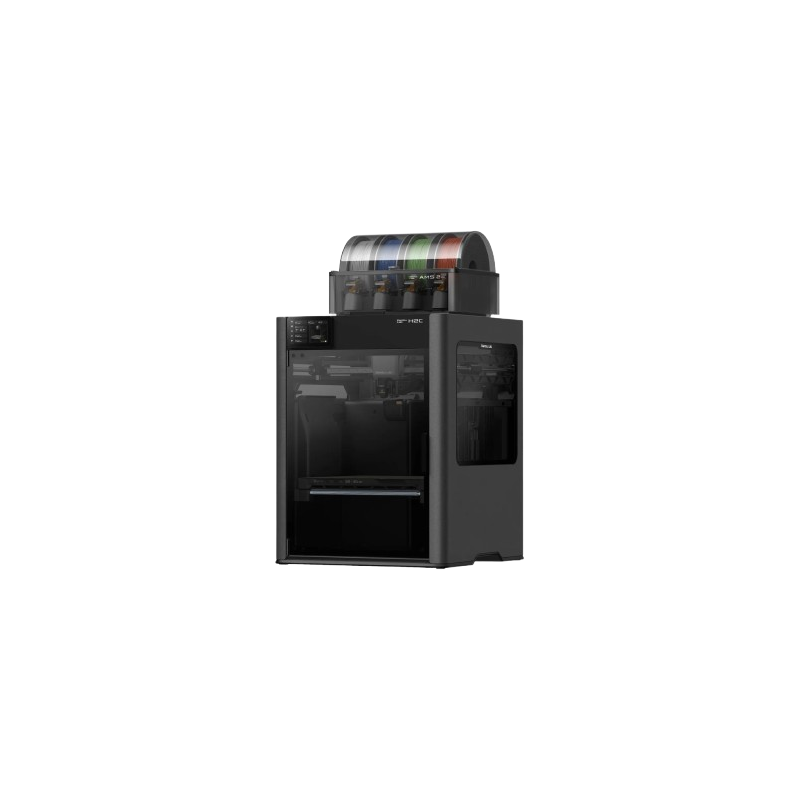 Imprimante 3D Bambu Lab H2C AMS Combo vue de face