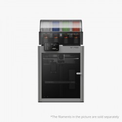 Imprimante 3D filament P2S Bambu Lab avec station de filament AMS 2 Pro vue de face