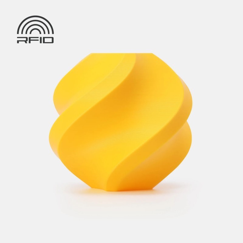 Objet crée avec du filament Jaune Tournesol Bambu Lab PLA Basic 1kg
