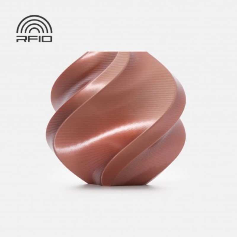 Objet crée avec du filament Or rose Bambu Lab PLA Silk+ 1kg