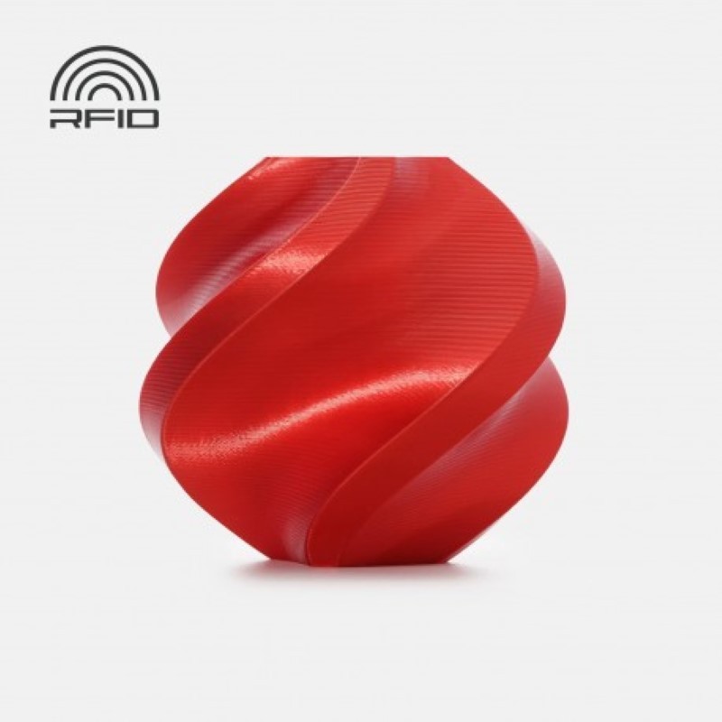 Objet crée avec du filament Rouge bonbon Bambu Lab PLA Silk+ 1kg