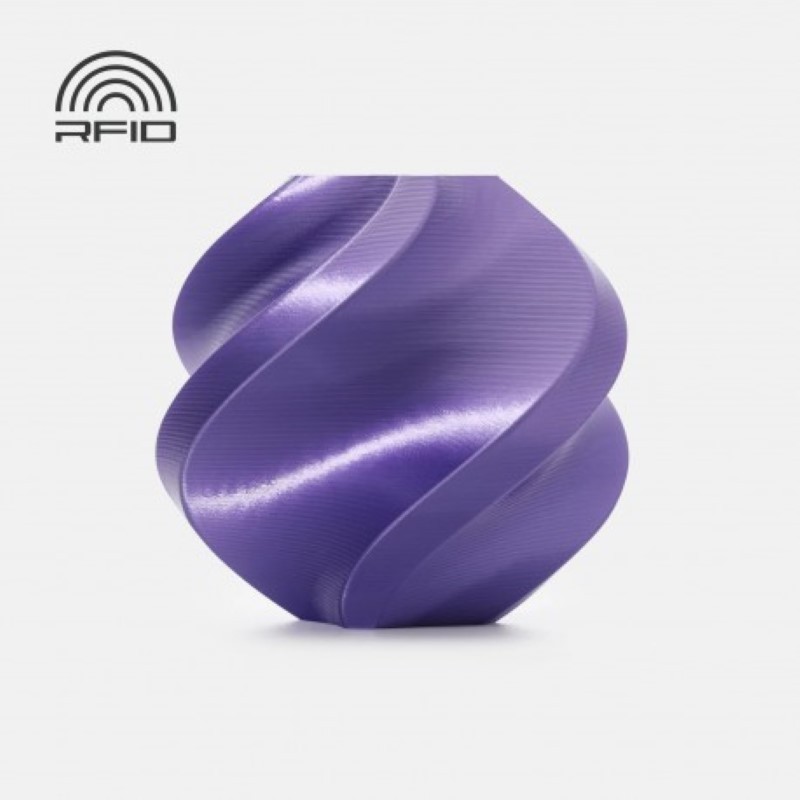 Objet crée avec du filament Violet Bambu Lab PLA Silk+ 1kg