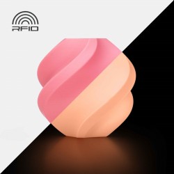 Objet crée avec du filament rose phosphorescent Bambu Lab PLA Glow 1kg