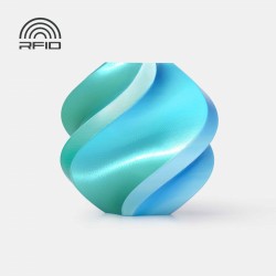 Objet crée avec du filament Turquoise Tropical Bambu Lab PLA Silk 1kg