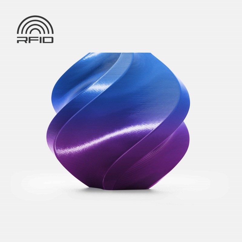 Objet crée avec du filament Violet Aurore Bambu Lab PLA Silk 1kg