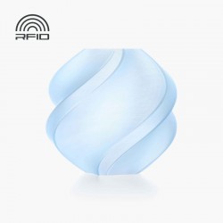 Objet crée avec du filament bleu glace Bambu Lab PLA Translucent 1kg