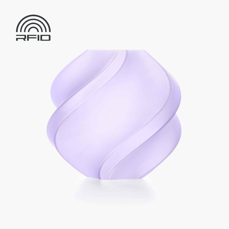 Objet crée avec du filament lavande Bambu Lab PLA Translucent 1kg