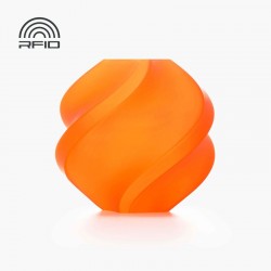 Objet crée avec du filament orange Bambu Lab PLA Translucent 1kg