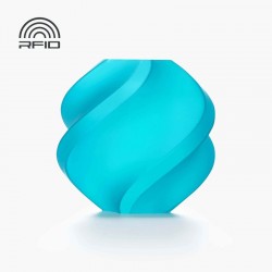 Objet crée avec du filament turquoise Bambu Lab PLA Translucent 1kg