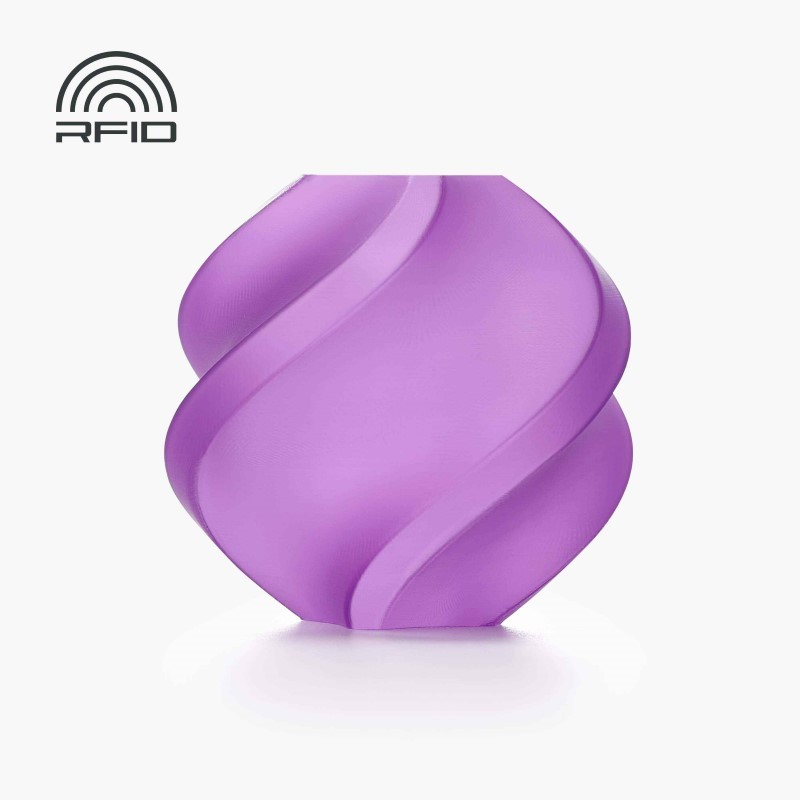 Objet crée avec du filament violet Bambu Lab PLA Translucent 1kg