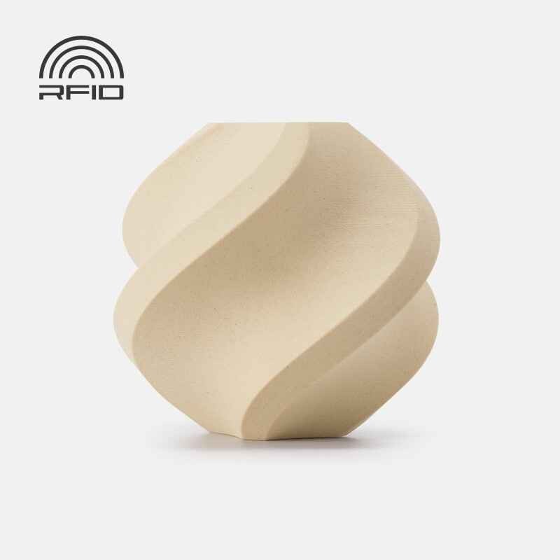 Objet crée avec du filament Chêne Blanc Bambu Lab PLA Wood 1kg