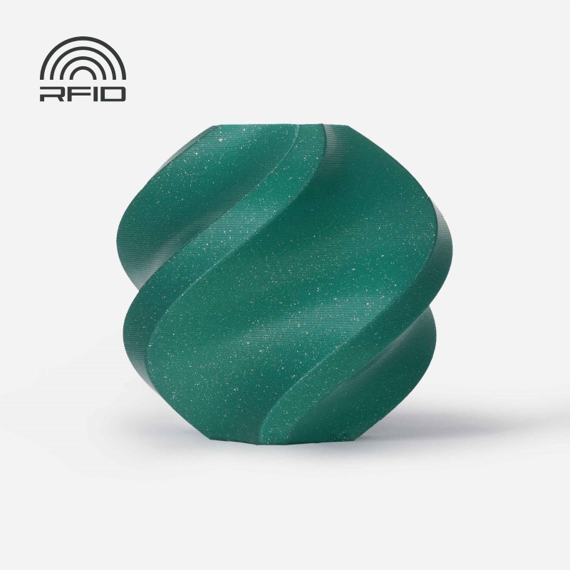 Objet crée avec du filament Vert Alpin Bambu Lab PLA Sparkle 1kg