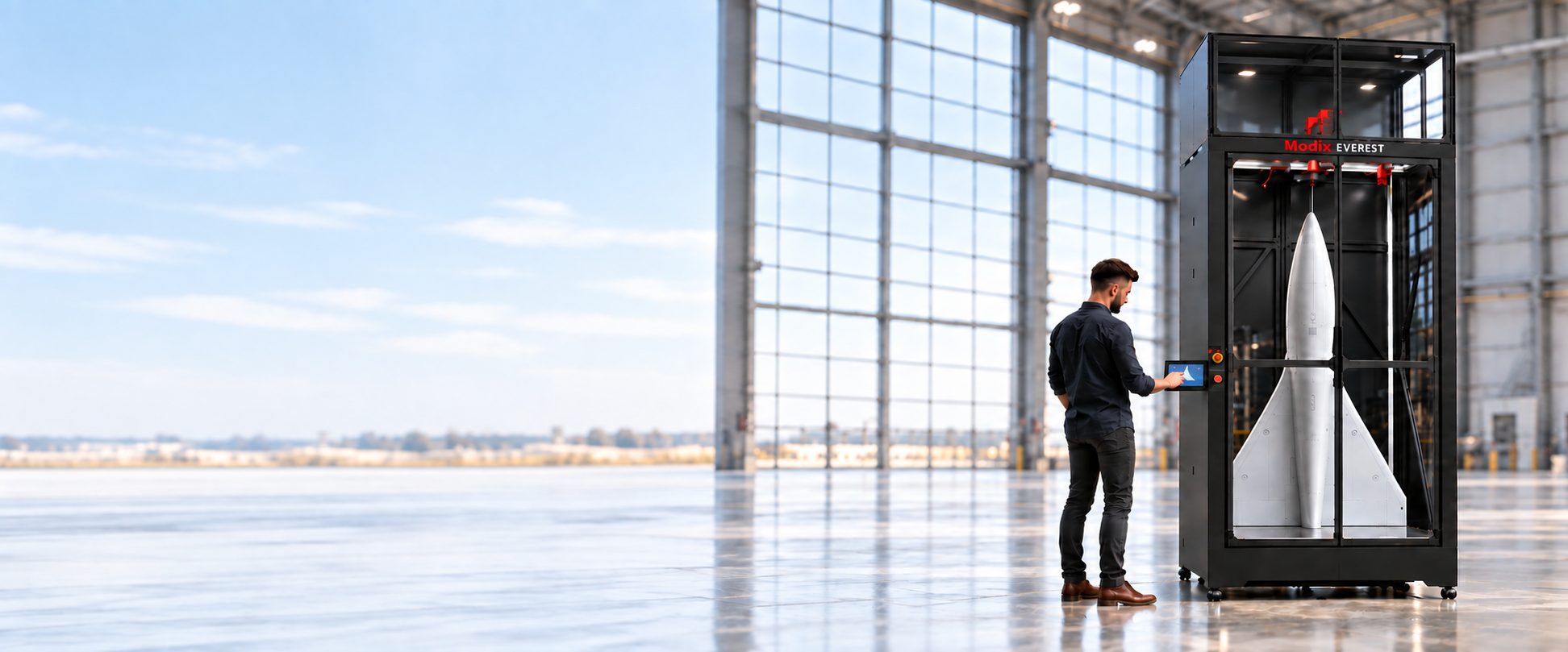 Imprimante 3D grand format Modix Everest GEN5 pour la fabrication de structures aéronautiques