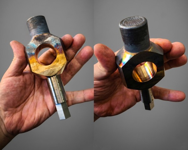 Photo de la clé de maintenance fabriquée avec Meltio