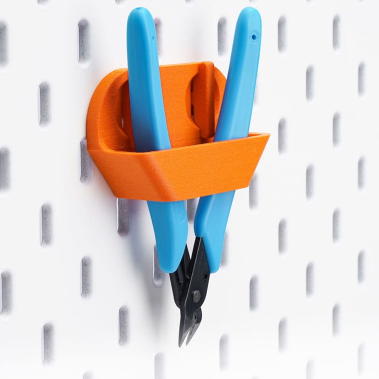 porte-outils Ikea Skadis fait avec le filament ABS Bambu Lab