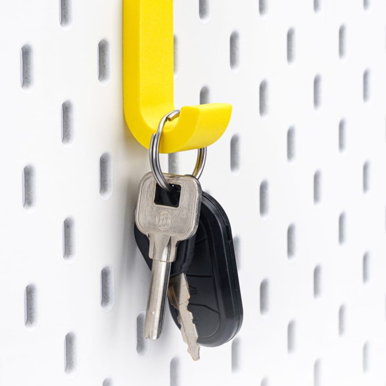 crochets muraux ikea skadis fait avec le filament ABS Bambu Lab