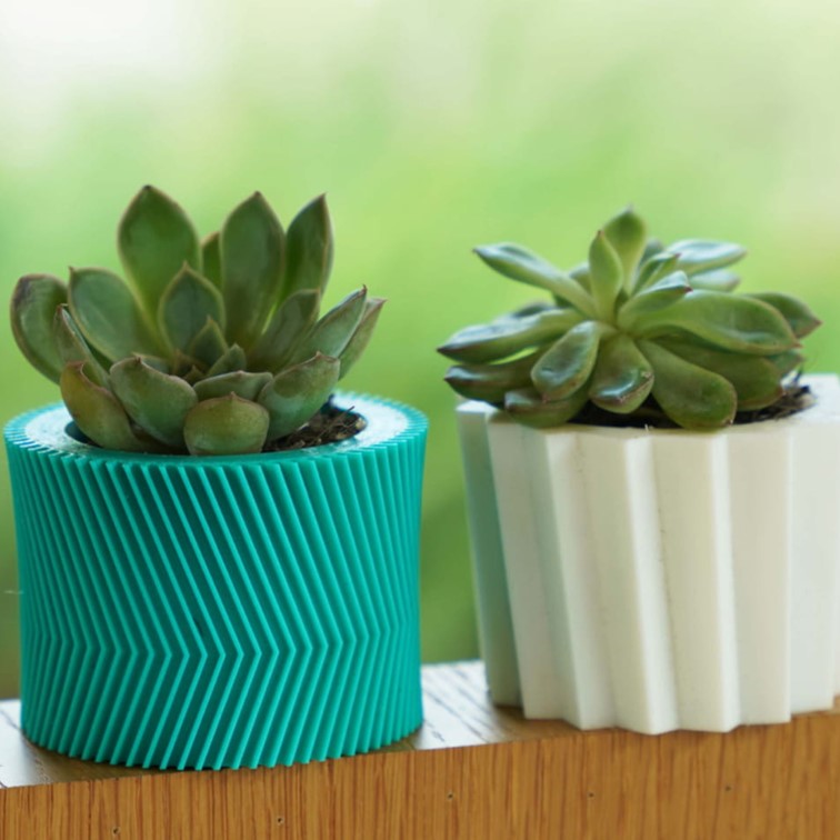 pots de fleurs fait avec le filament ASA Bambu Lab