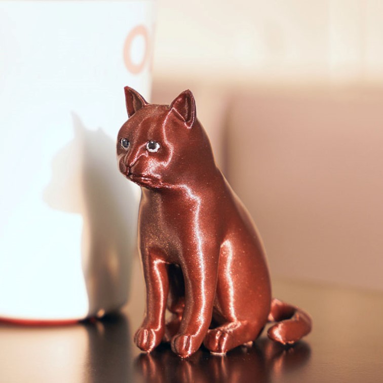 chat fait avec les filaments PLA Galaxy Bambu Lab