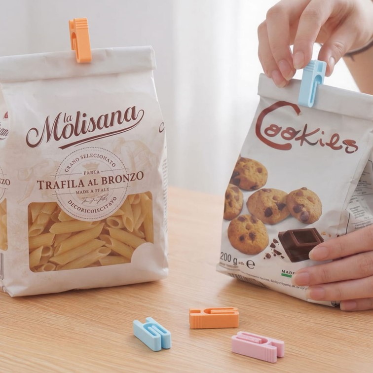 Clips de fermeture pour sachets imprimés en 3D en Bambu Lab PLA Pure.