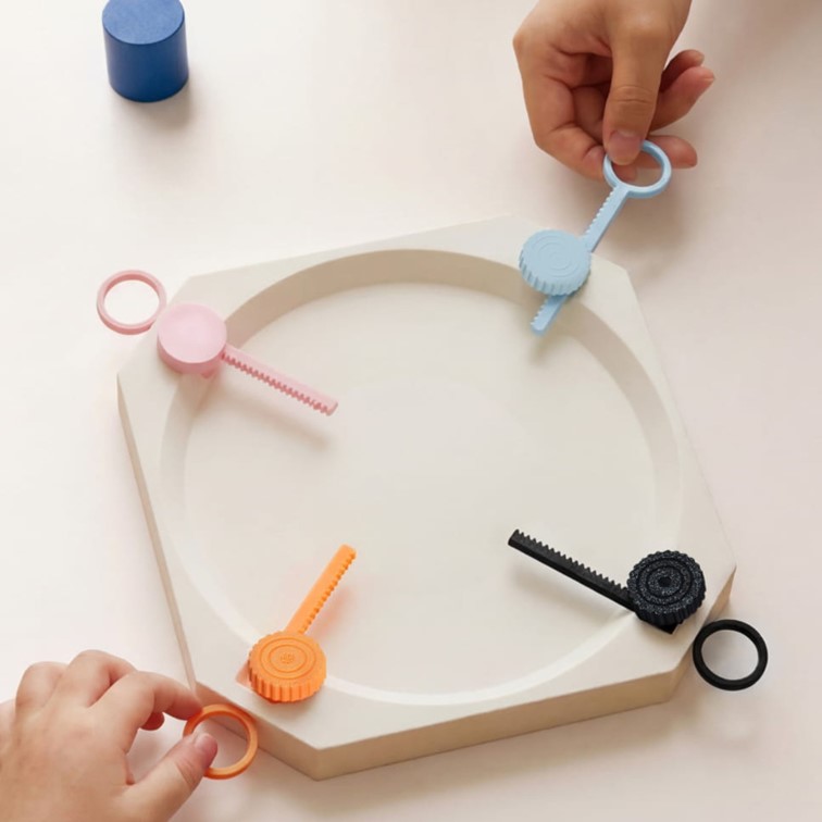 Jeu de plateau imprimé en 3D avec le filament Bambu Lab PLA Pure.